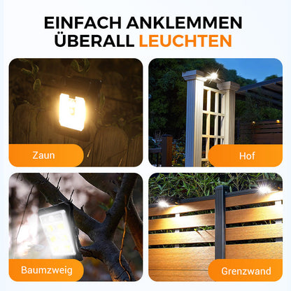 🌿 Solar-Clip-Leuchte mit Bewegungssensor 🔥Perfekt für Garten, Balkon & Terrasse! 🏡✨