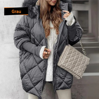 🍂 Frühherbst-Sonderaktion: 50 % Rabatt！⌛️Damen Midi-Parka mit Strickärmeln