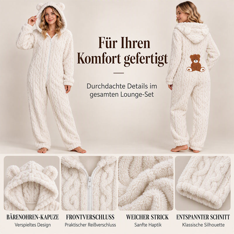 🐻 50% Rabatt | Kuschelige Wärme & süßer Komfort – Bären-Kapuzen-Overall