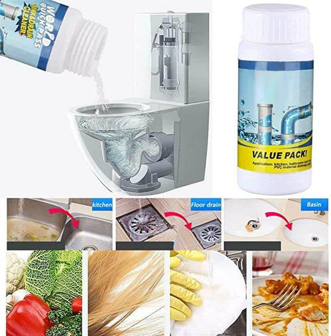 ⌛50 % Rabatt! 2 kaufen, 1 gratis dazu!🔥💦Kraftvoller Spülbecken- und Abflussreiniger🚰