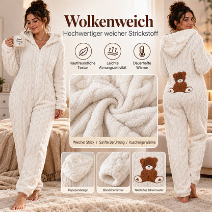 🐻 50% Rabatt | Kuschelige Wärme & süßer Komfort – Bären-Kapuzen-Overall