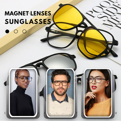 ✨ Auswechselbare Gläser 6 -in -1 Sonnenbrillen-Set