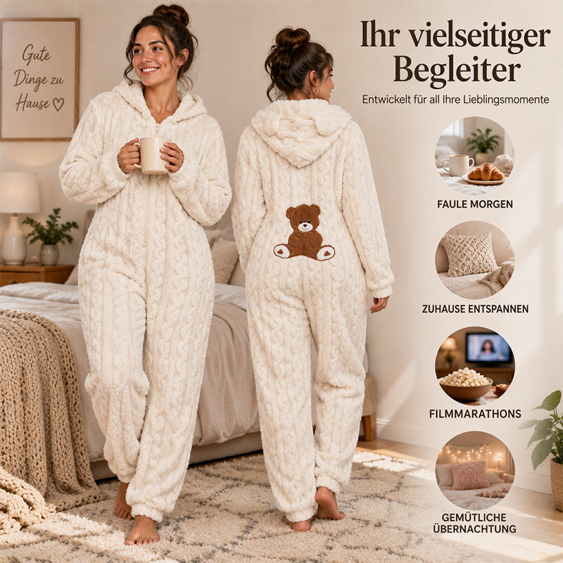 🐻 50% Rabatt | Kuschelige Wärme & süßer Komfort – Bären-Kapuzen-Overall