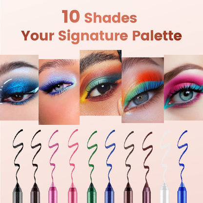 ✨10 Colored Eyeliner Gel Pens