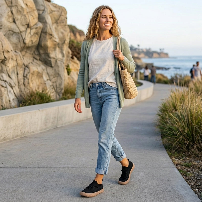 👟 NUR FÜR BEGRENZTE ZEIT: 50 % RABATT! ✨ Mesh-Sneaker für Damen – atmungsaktiv, leicht, zum Hineinschlüpfen, rutschfest 🌬️