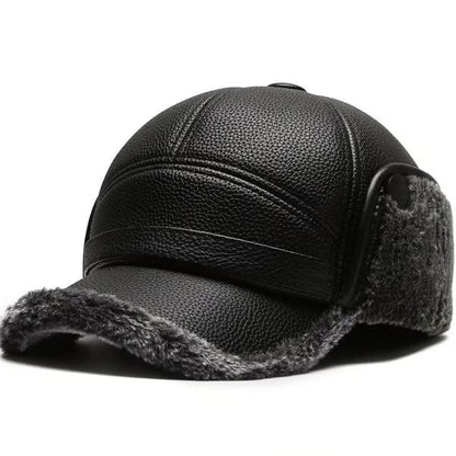 ❄️ Herren Wintermütze Lammfell Ohrenschützer