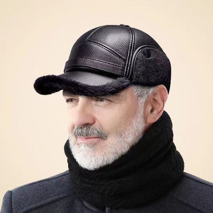 ❄️ Herren Wintermütze Lammfell Ohrenschützer
