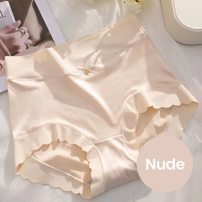 🥰Atmungsaktive Damen-Slips aus hochelastischem Satin mit Baumwollfutter, gesund, bequem und nahtlos