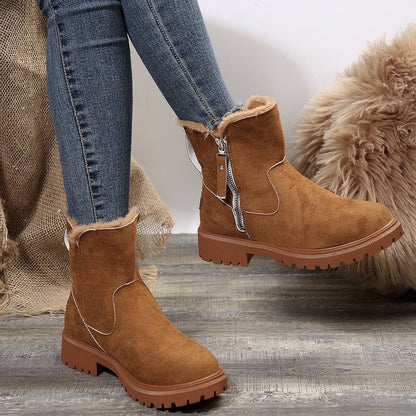 Damen-Winter-Fleece-Schneestiefel⚡Neu eingetroffen Sale-50 % Rabatt