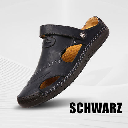 🔥Große Größe Weiches Leder Männer Atmungsaktive Outdoor-Sandalen💥💥