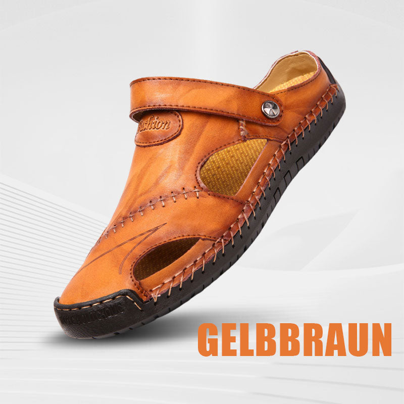 🔥Große Größe Weiches Leder Männer Atmungsaktive Outdoor-Sandalen💥💥