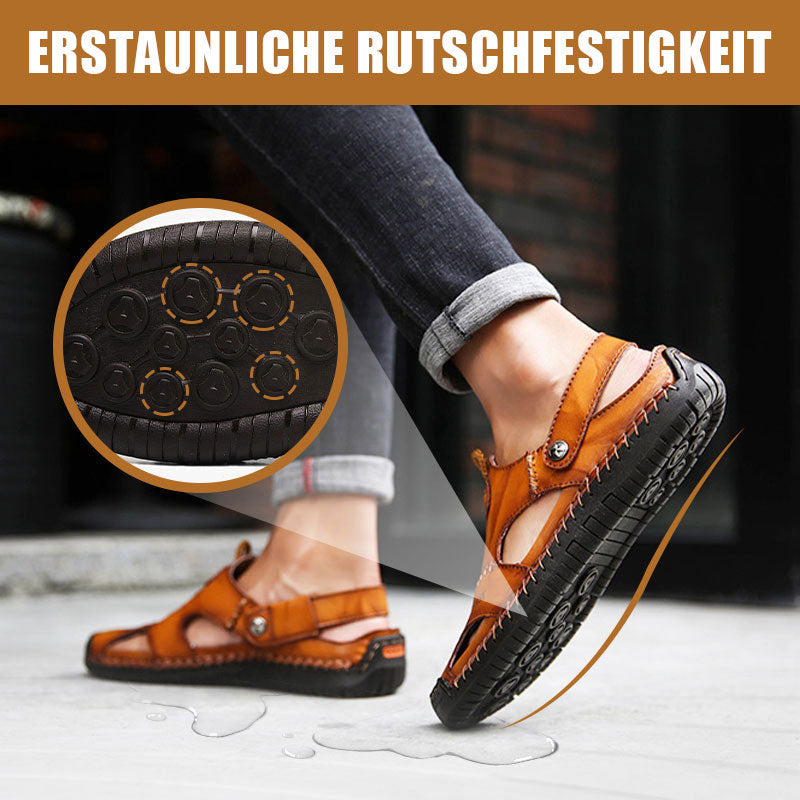 🔥Große Größe Weiches Leder Männer Atmungsaktive Outdoor-Sandalen💥💥