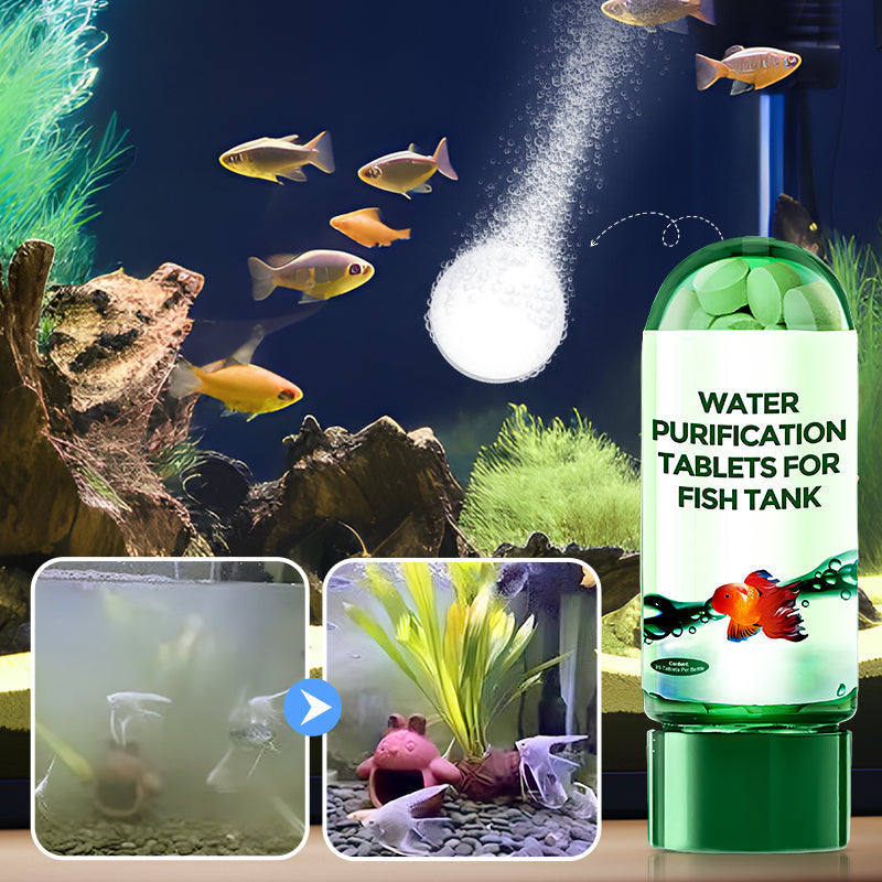 ♻️💧Leistungsstarke Wasserreinigungstablette für Aquarien