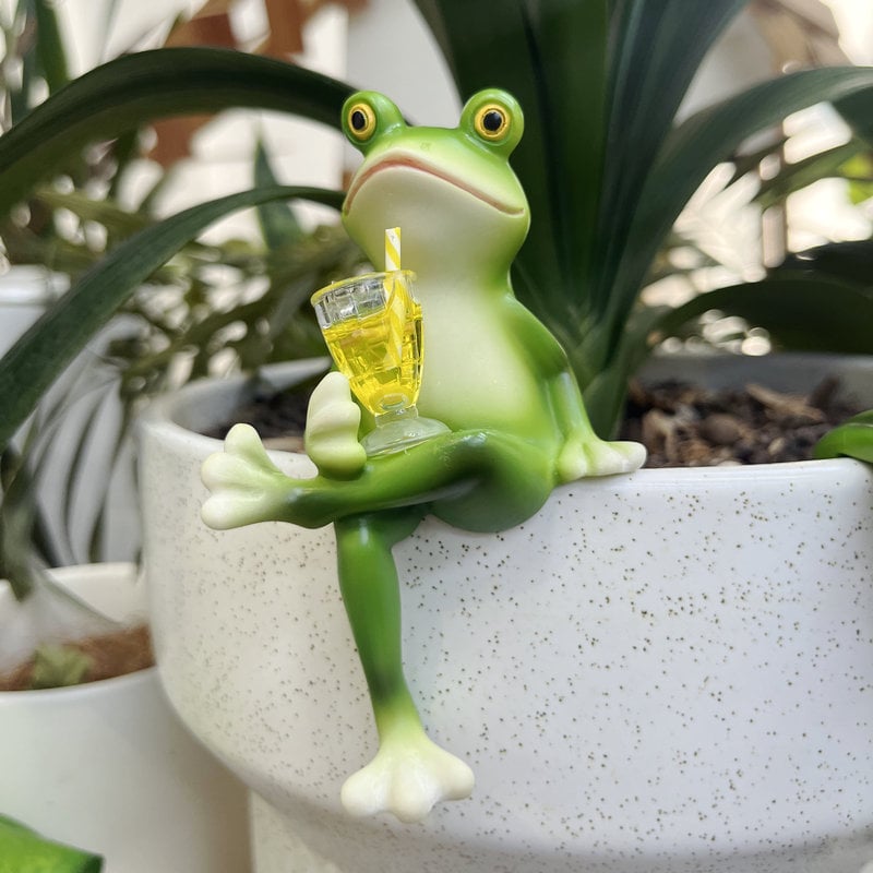 🐸Heißer Verkauf im Frühling und Sommer 🍃Frosch-Blumentopf-Ornamente