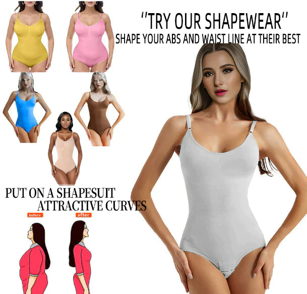 FeelinGirl #CHIL Seamless Covered Bust Jumpsuit Thong Bodysuit Fit Comfort Slimming Womenswear