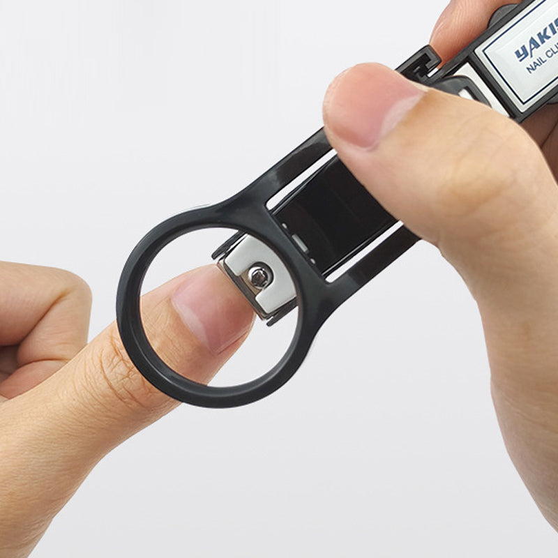 🔍✂️Spritzwassergeschützter Nagelknipser mit Lupe