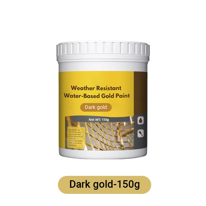 Goldfolienfarbe auf Wasserbasis, Goldpulverfarbe, spezielle Metallfarbe für die Dekoration von Stein- und Holzinschriften