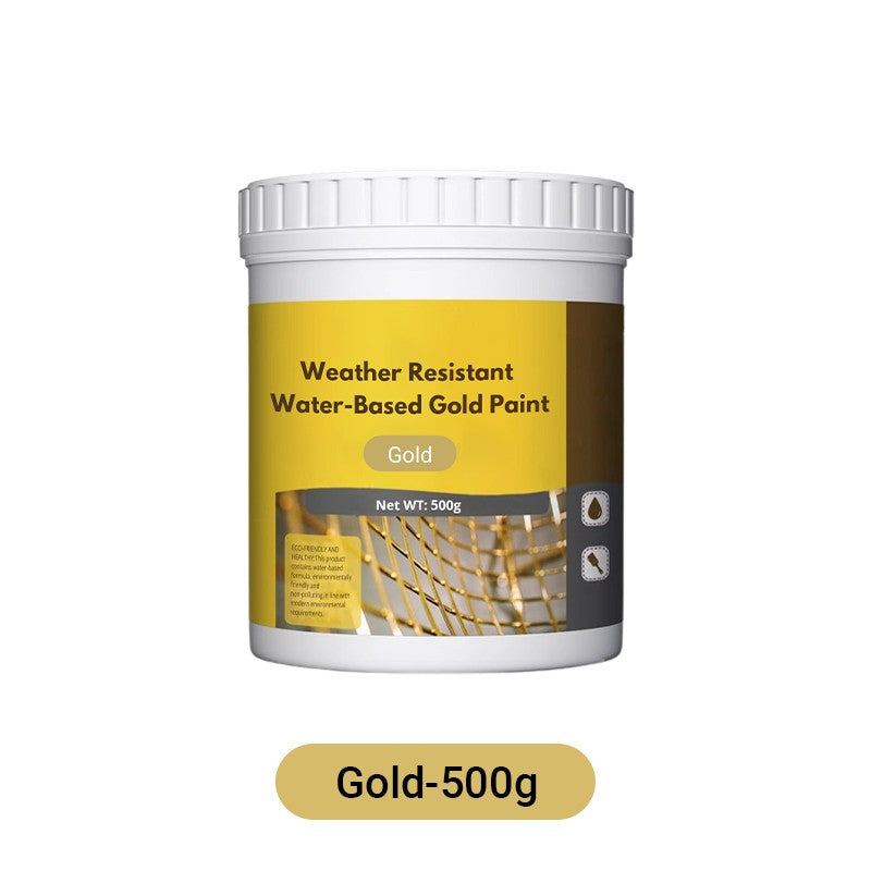 Goldfolienfarbe auf Wasserbasis, Goldpulverfarbe, spezielle Metallfarbe für die Dekoration von Stein- und Holzinschriften