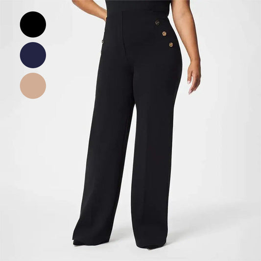 💖50% Rabatt 💖 Damen-Hose in Übergröße: Hochelastisch, hochgeschnitten, weit geschnitten