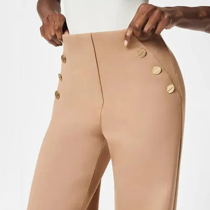 💖50 % Rabatt & kostenloser Versand💖 Damen-Plus-Size-Hochdehnbare Hochtaillen-Hosen mit weitem Bein