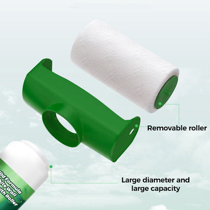Weiße Wandfarbe mit milder Formel und Rolle