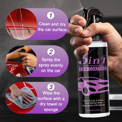 3-in-1-Autokristall-Beschichtungsspray, beschlagfrei und staubdicht