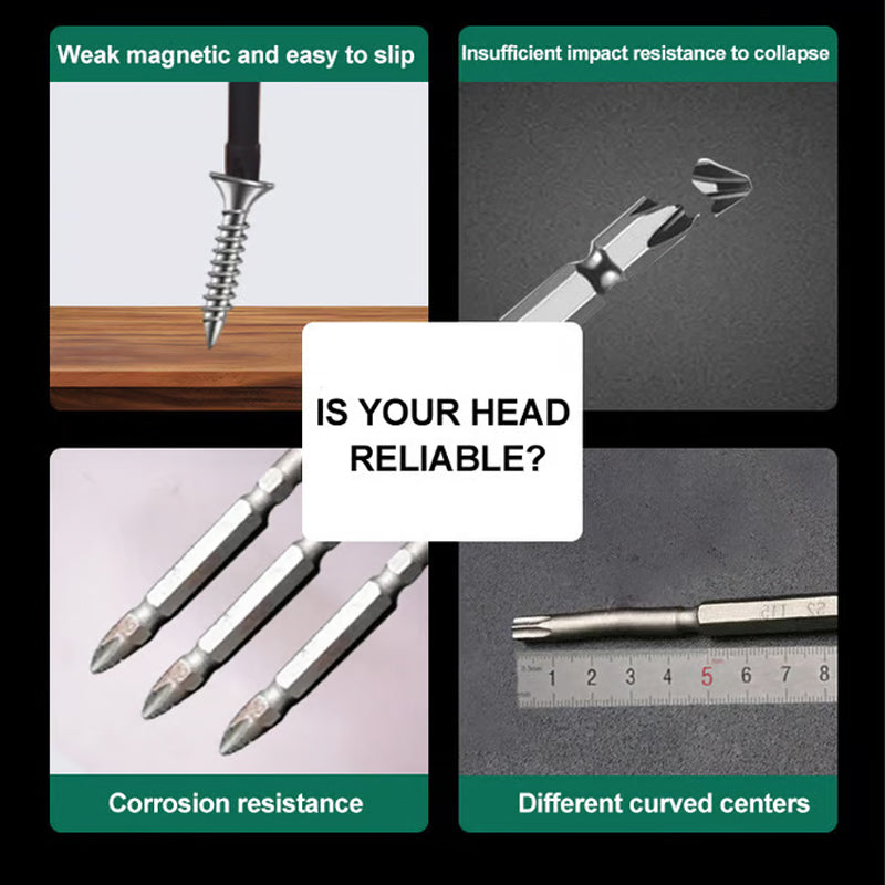 💥Leistungsstarke, langlebige, rutschfeste magnetische Schraubendreher-Bits