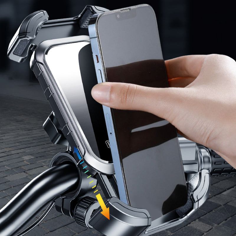 Universell verstellbarer Telefonhalter für Fahrrad und Motorrad