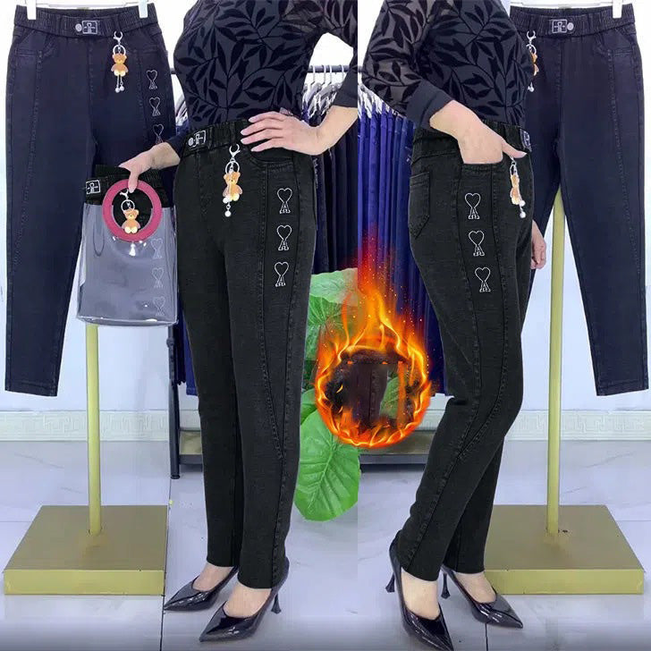 🚶🍂Modische, hochdehnbare Harem-Jeans in Übergrößen für den Freizeitlook👖
