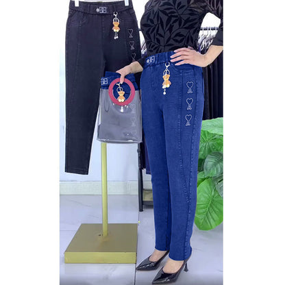 🚶🍂Modische, hochdehnbare Harem-Jeans in Übergrößen für den Freizeitlook👖