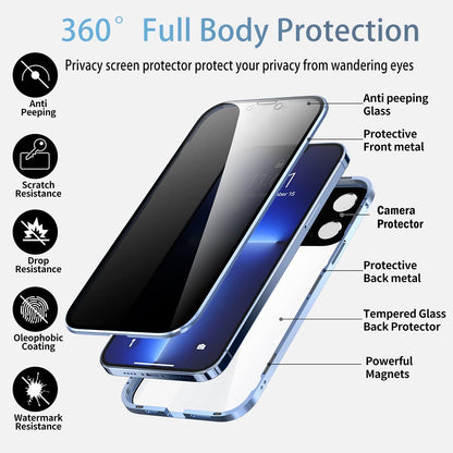 ✅Doppelseitige magnetische iPhone-Schutzhülle