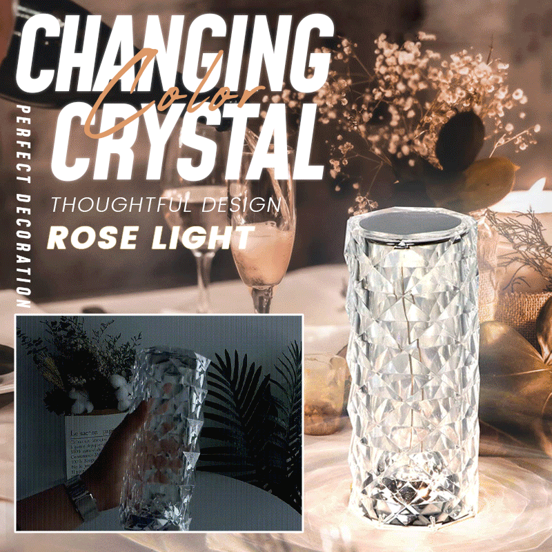 Touching Steuerung Rose Kristall Lampe