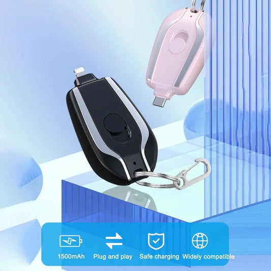 Herbstschlussverkauf – 1500 mAh Mini-Notstrombox als Schlüsselanhänger