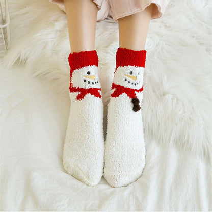🎄🎅Weihnachten Cute Cartoon Wolle Socken (Mehrere Stile für Ihre Lieblings-Menschen🎁)