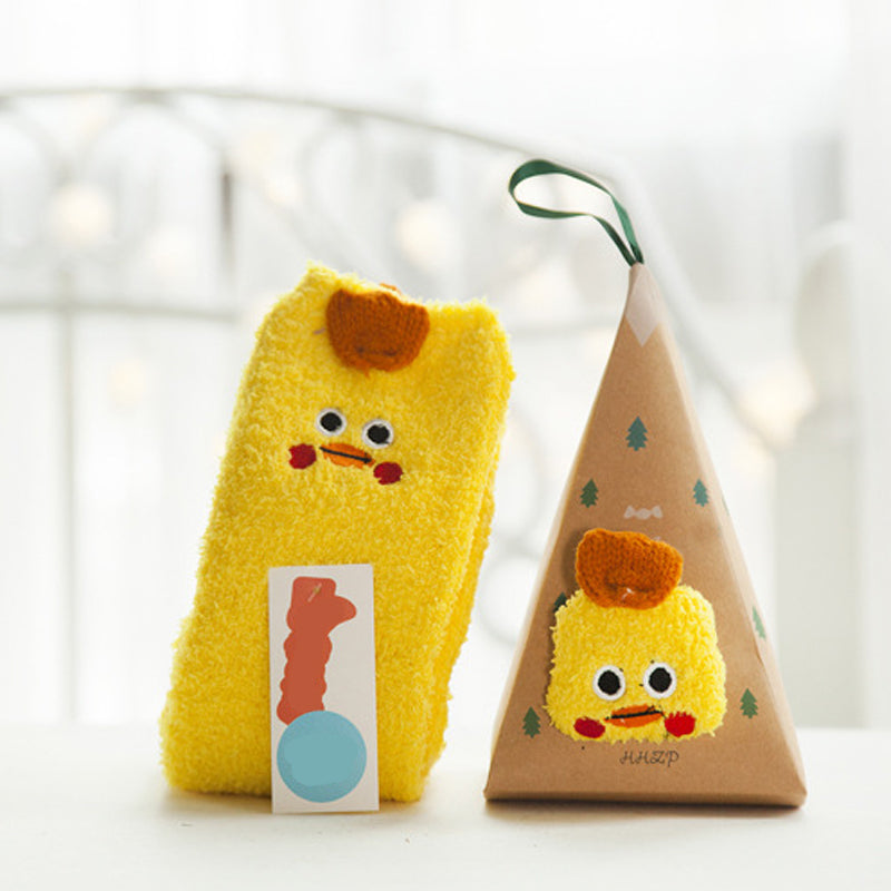 🎄🎅Weihnachten Cute Cartoon Wolle Socken (Mehrere Stile für Ihre Lieblings-Menschen🎁)