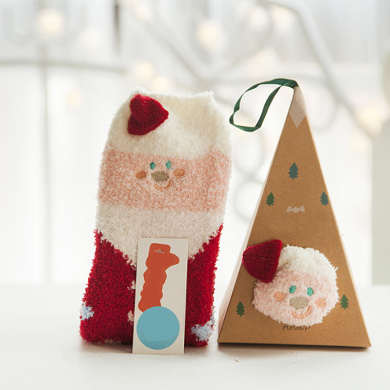 🎄🎅Weihnachten Cute Cartoon Wolle Socken (Mehrere Stile für Ihre Lieblings-Menschen🎁)