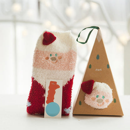 🎄🎅Weihnachten Cute Cartoon Wolle Socken (Mehrere Stile für Ihre Lieblings-Menschen🎁)