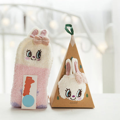 🎄🎅Weihnachten Cute Cartoon Wolle Socken (Mehrere Stile für Ihre Lieblings-Menschen🎁)