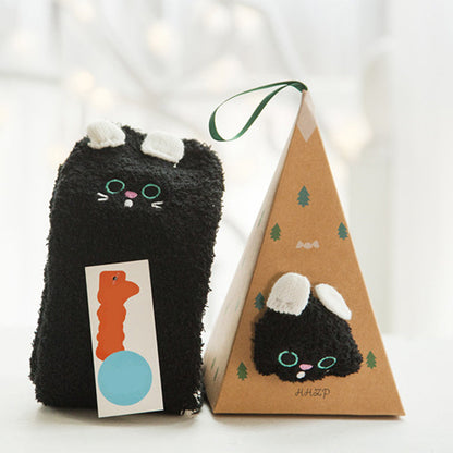🎄🎅Weihnachten Cute Cartoon Wolle Socken (Mehrere Stile für Ihre Lieblings-Menschen🎁)
