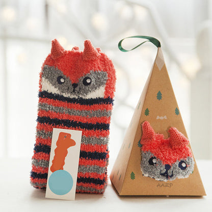 🎄🎅Weihnachten Cute Cartoon Wolle Socken (Mehrere Stile für Ihre Lieblings-Menschen🎁)