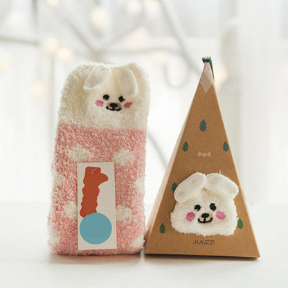 🎄🎅Weihnachten Cute Cartoon Wolle Socken (Mehrere Stile für Ihre Lieblings-Menschen🎁)