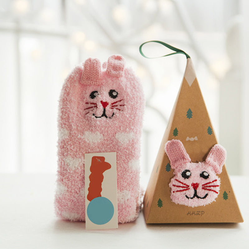 🎄🎅Weihnachten Cute Cartoon Wolle Socken (Mehrere Stile für Ihre Lieblings-Menschen🎁)