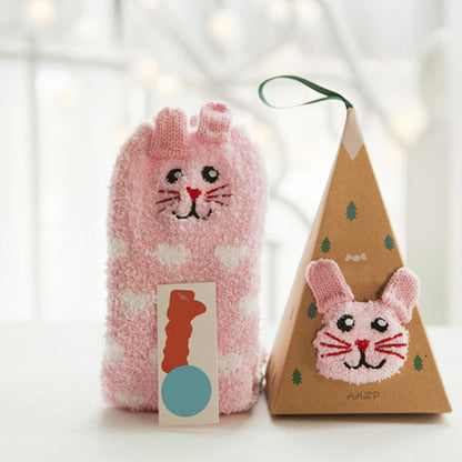 🎄🎅Weihnachten Cute Cartoon Wolle Socken (Mehrere Stile für Ihre Lieblings-Menschen🎁)