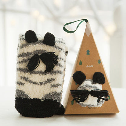 🎄🎅Weihnachten Cute Cartoon Wolle Socken (Mehrere Stile für Ihre Lieblings-Menschen🎁)