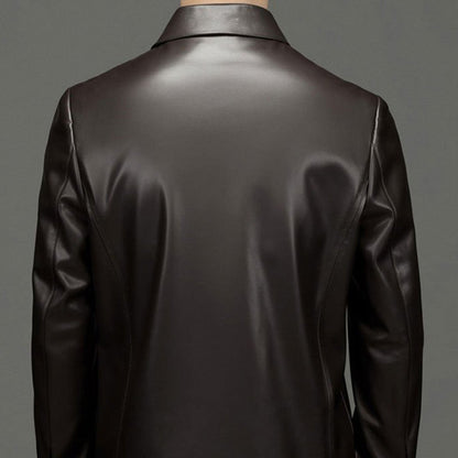 Klassische PU-Lederjacke für Herren mit Frontreißverschluss 🔥Business Casual Easy Match