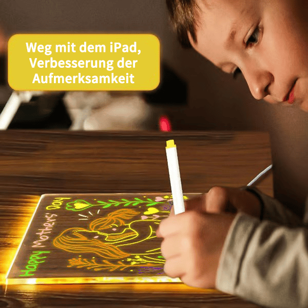 🎄Weihnachtsaktion  🎁Kreatives wiederbeschreibbares Acryl-LED-Nachrichtenschild