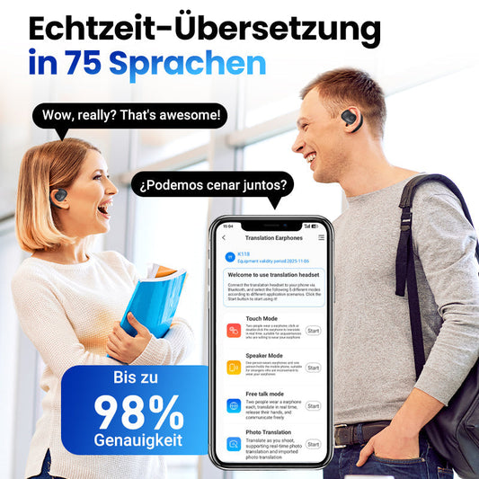 🔥HEISSER VERKAUF  🔥Intelligente kabellose Bluetooth Übersetzung Ohrhörer