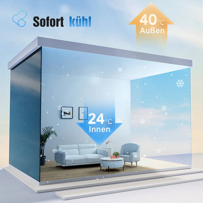 🔥 2025 Neues Upgrade 🔥 Einseitige Wärmedämm-Sichtschutzfolie aus Glas