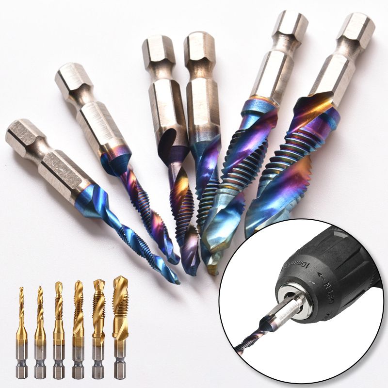 6PCS Mehrzweck-Compound-Spiralgewindebohrer-Set
