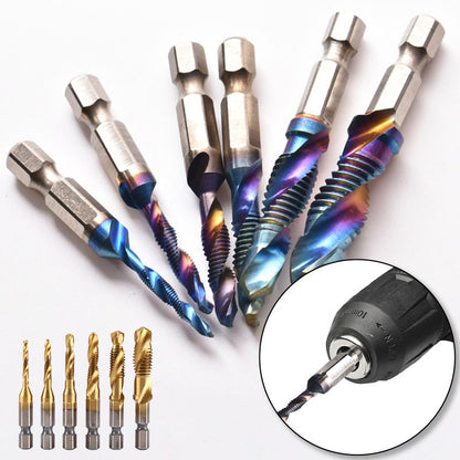 6PCS Mehrzweck-Compound-Spiralgewindebohrer-Set